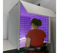 Portable Vocal Booth for Recording, Portable Sound Recording Shield Box, Sound Isolation Booth Room, Desktop Soundproof Cover, for Recording Studio, Podcasts, Singing, and Broadcasting