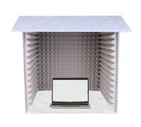 Portable Vocal Booth, Soundproof Cover for Studio Mic, Sound Absorbing Foam for Recording, Singing, Gaming, Voice Chat