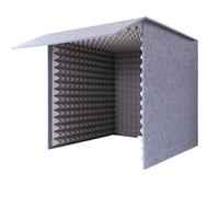 Portable Vocal Booth, Soundproof Cover for Studio Mic, Sound Absorbing Foam for Recording, Singing, Gaming, Voice Chat