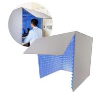 Portable Vocal Recording Booth, Desktop Soundproof Cover, Microphone Isolation Booth Cube, Decreasing Noise, Studio Equipment, Easy to Assemble, Microphone Shield Independent Working Space