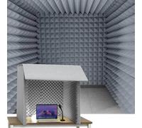 Portable Vocal Recording Booth, Studio Equipment, Microphone Shield Desktop Soundproof Cover, Increase Sound Clarity, Create Best Recording Conditions, Vocal Absorbing Shield to Filter Vocal