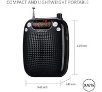 Portable Voice Amplifier 10W Rechargeable Voice Amplifier Speaker with Microphone Headset PA System for Teachers,Training,Meeting,Tourist Guide