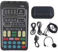 Portable Voice Changer,Portable Bluetooth Voice Costume with Multiple Sound Effects,Adjustable Voice,Mini Live Game Sound Card for PS4/Xbox/Switch/PC/Phone (DC 5V)