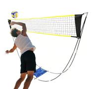 Portable Volleyball Net System - Height Adjustable Multi Sport Poles, Foldable Tennis Net, Backyard Training Gear, Beach Park Court Equipment, Indoor Outdoor Set | for Families