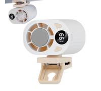 Portable Waist Fan - 199 Level 18000 RPM Rechargeable Powerful Personal Device, Digital Display Clip | For Summer Travel Camping Outdoor Beach Festival Sports Offices Desk Hiking Fishing Cooling