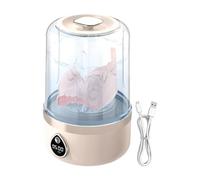 Portable Washing Machine, Compact Clothes Cleaning Tool, LED Display, Deep Clean Washer, Lightweight Laundry Solution for Baby Socks Travel Camping Apartment Dorm Home Use