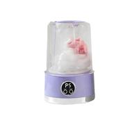 Portable Washing Machine, Rechargeable Small Laundry Washer, Digital Display with 2 Cleaning Modes, Compact Mini Appliance for Undergarments, for Rv Dorm Travel Home Use, 21cm White Purple