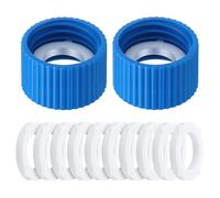 Portable Water Filter Coupling Kit, 28mm Thread Adapter with Gasket Seals, Filtration Cleaning Couplings, Compact lightweight, Quick connect design, for Hiking, Outdoor Picnic, Fishing