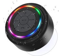 Portable Waterproof Bluetooth Speaker Shower Speaker with FM Radio for Camping Car Travel Pairs to All Bluetooth Devices Samsung PC iPhone