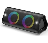 Portable Wireless Bluetooth Speaker With 30 W Powerful Bass, 20 Hours Battery Life, Waterproof Ipx5 Bluetooth, Aux, Built-In Microphone (Black)