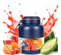 Portable Wireless Juicer Cup - High Capacity Fresh Juicer Cup - 3-Speed Rechargeable Personal Blender for Smoothies, Milkshakes, Fruits & Vegetables (Blue, 1300, Millilitres)