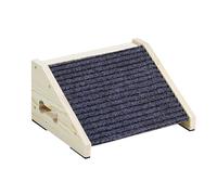 Portable Wooden Dog Ramp for Bed | Indoor Pet Staircase Ramp for High Beds, Couches, Sofas, and Steps; Lightweight Portable Design Helps Dogs Climb Safely and Comfortably in Any Indoor Space