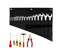 Portable Wrench Tool Roll Bag - Foldable 16 Pocket Wrench Storage Bag, Heavy-Duty Oxford Cloth Tool Organizer For Car Repair & Maintenance| Toøl Roll Spanner For Garage, Workshop