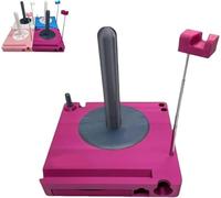 Portable Yarn Spool Organizer Box, Crochet Caddy, Multi-Functional Yarn Shaft Spool Box with Phone Stand, Detachable Yarn Spools Rack, for Knitting Lovers (purple)