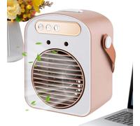 PortableDesk Cooler, 3-Speed Evaporative Cooling Fan, 500ML Mist Spray Tank, Personal Desk Coling Device, Mini Quiet Circulation Unit, Compact Summer Cooling Machine | For Bedroom Office Table