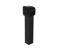 PORTAC Arrêt pour portail battant ou coulissant motorisé - Noir Ral 9005, Longueur de tube (mm) : 330