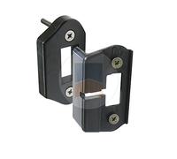 PORTAC Gâche et butée en Composite pour serrure de portillon - Blanc Ral 9010