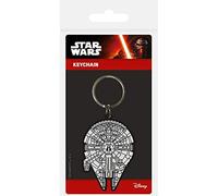 Star Wars – Porte-clés Millennium Falcon en caoutchouc 6 cm