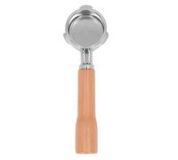 Portafilter Bottomless 51mm, Porte - filtre Acier Inoxydable 3 Oreilles, Accessoire Café Compatible Machines Commerciales - Amélioration Extraction, Facile à Nettoyer, Sécurisé e (Style 2)