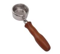 Portafilter Bottomless 58mm avec Poignée Bois Massif, Porte - Filtre Café Inox Double Oreilles - Durable, Stable, Parfait pour Machines Baby Classic (Style 3)