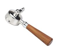 Portafilter Porte-filtre à bec unique sans fond pour E61, panier filtrant avec poignée en bois durable pour série Barista et machine à expresso (palissandre rouge) 58 mm