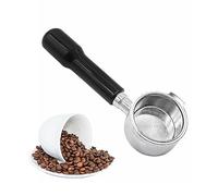 Portafilter sans fond 51 mm pour Delonghi ECP3420/EC155/BCO430/EC260,51 mm Portafilter 2 oreilles Pièces de rechange avec panier filtrant pour machine à expresso Delonghi