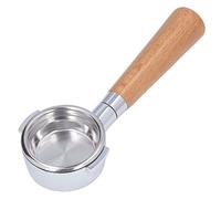 Portafilter sans Fond, porte-café Italien Machine à café sans Fond, Ne Comprend Pas les Pièces de Remplacement de la Machine Gandage en Acier Inoxydable 51 Beech A B 58 Panier de Filtre Café (#4)