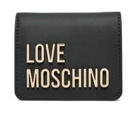 Portafoglio donna Love Moschino a libretto in ecopelle nero/ nikel AS25MO05 JC5612 NERO