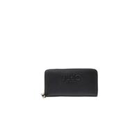 Liu Jo Portefeuille caliwen XL zip around avec logo en relief AA5155 E0087 noir, Noir , 19 X 10 X 2.5 Centimetri, Classique