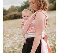 Portage - echarpe jacquard ginkgo rose M