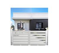 Portail aluminium coulissant SAH en kit dimension L.3500 (entre piliers) X H.1500 mm Blanc (RAL 9010)