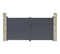 Portail Aluminium Marc - 299.5 X 155.9 Cm - Gris Gris