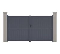 Portail Aluminium Maurice - 299.5 X 155.9 Cm - Gris Gris
