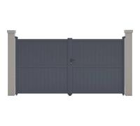 Portail Aluminium Maurice - 349.5 X 180.9 Cm - Gris Gris