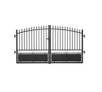 Portail aluminium tradition style ferronnerie 3m50 Noir