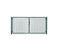 Portail barreaudé acier galvanisé passage 3m00 H 1m00 Vert