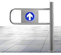 Portail battant à ressort à fermeture automatique, entrée de sécurité unidirectionnelle pour magasins et entrepôts, conception flexible, ressort intégré, 80 × 100 cm - Idéal pour les cours e
