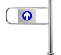 Portail battant automatique, dispositif d'entrée et de sortie en acier inoxydable,porte à fermeture automatique,dispositif de fermeture de sécurité durable,pour contrôle d'accès piéton Right-100x100cm