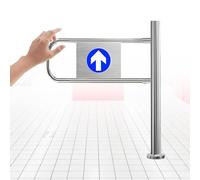 Portail battant automatique, dispositif d'entrée et de sortie en acier inoxydable,porte à fermeture automatique,dispositif de fermeture de sécurité durable,pour contrôle d'accès piéton Right-60x100cm