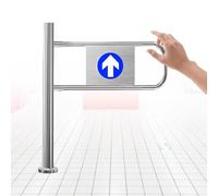 Portail battant automatique, dispositif d'entrée et de sortie en acier inoxydable,porte à fermeture automatique,dispositif de fermeture de sécurité durable,pour contrôle d'accès piéton Left-60x100cm