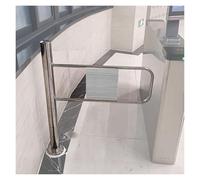 Portail battant automatique pour entrées de 50 à 203 cm de large - Porte unidirectionnelle robuste en acier inoxydable, dispositif de sortie sécurisé par simple pression, idéal pour les zone