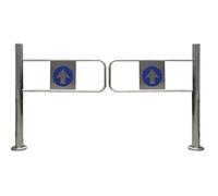 Portail battant automatique unidirectionnel pour supermarchés et entrepôts, barrière de sécurité métallique pour piétons, 60 × 97 cm, idéal pour les bibliothèques et les magasins pittoresque