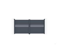 Portail battant - Casanoov - CIMONE - 3m H.145cm -Gris Anthracite - Aluminium
