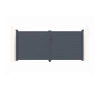 Portail battant - Casanoov - EIGER - 3,5m H.161cm - Gris anthracite - Aluminium