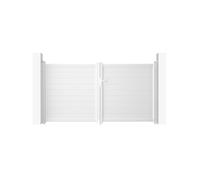 Portail battant - Casanoov - EIGER - 3m H.161cm - Blanc - Aluminium