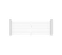Portail battant - Casanoov - EIGER - 4m H.145cm - Blanc - Aluminium