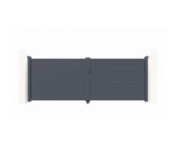 Portail battant - Casanoov - EIGER - 4m H.145cm - Gris anthracite - Aluminium