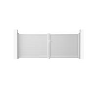 Portail battant - Casanoov - EIGER - 4m H.161cm - Blanc - Aluminium