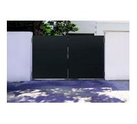 Portail Battant - Casanoov - NALI - 3m H.180cm - Noir Mat - Acier