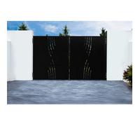 Portail Battant - Casanoov - NALI VELETA - 3m H.180cm - Noir Mat - Acier